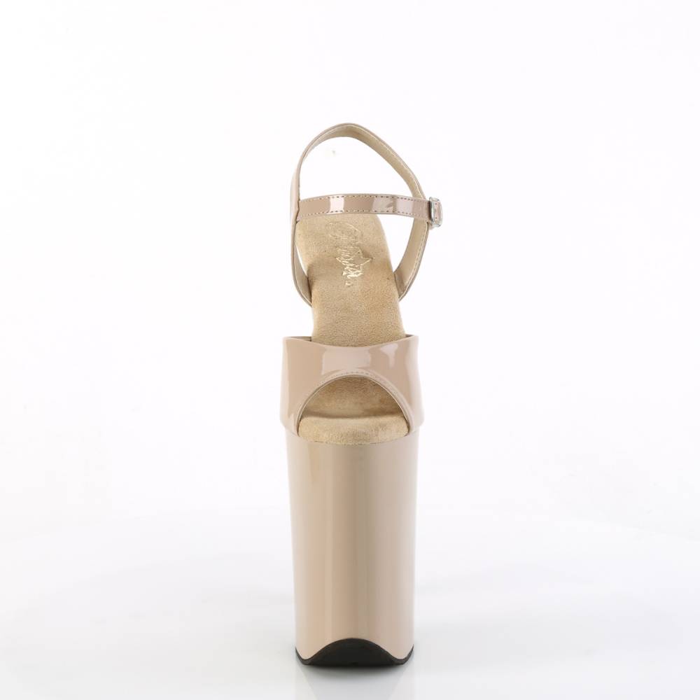 Pleaser - INFINITY909 KnÃ¶chelriemenSandale, Poledance Schuhe - Hautfarbe